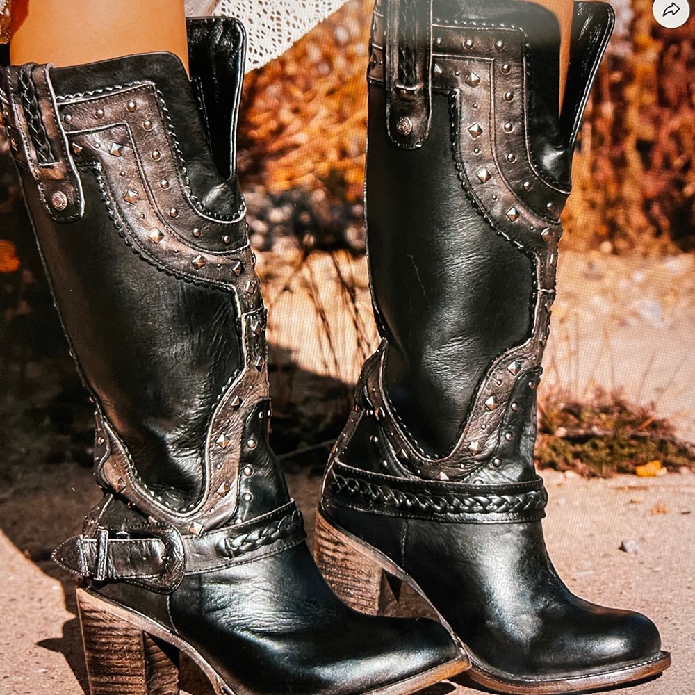 Freebird CORMAC Black Boots NIB Size 8